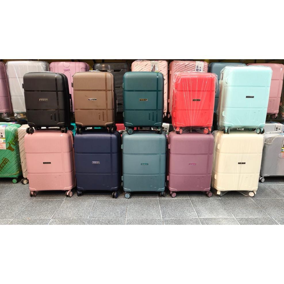 Koper Hardcase Pp(Poly Polyene) Polo Villa Ukuran 22 Inci Anti Pecah Tahan Air Roda 360 Mutar