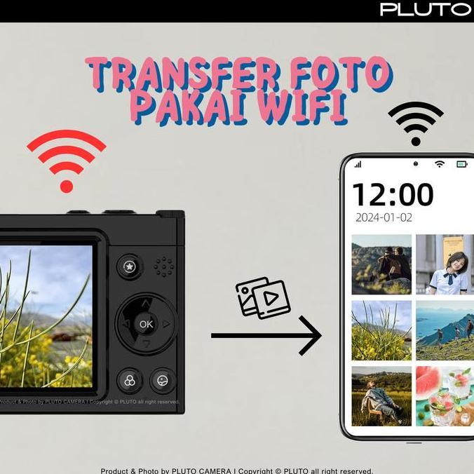 PLUTO D-7 Kamera Digital Support WiFi Digital Camera Filter Retro FAB