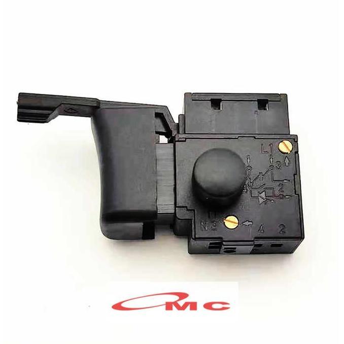 SWITCH SAKLAR ON OFF MESIN BOR MAKTEC M 0600 MT60 MT80 MT60 80 MT603 M6412 HITAM ORI SAKLAR BOR MAKT