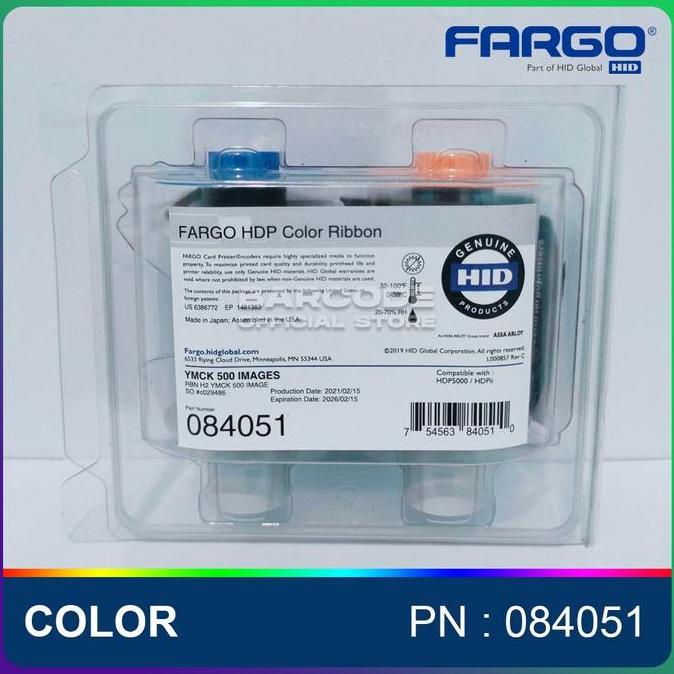 Wride- Ribbon Color Fargo Hdp5000 Hdp Color Ribbon Hdp 5000 Pn : 051 Ymck