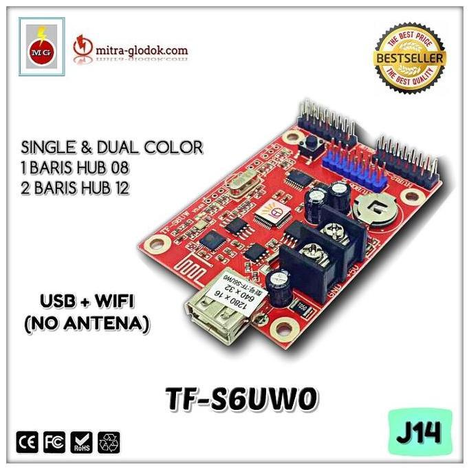CONTROLLER TF-S6UW0 (PENGGANTI TF-SW) RUNNING TEXT USB + WIFI - J14