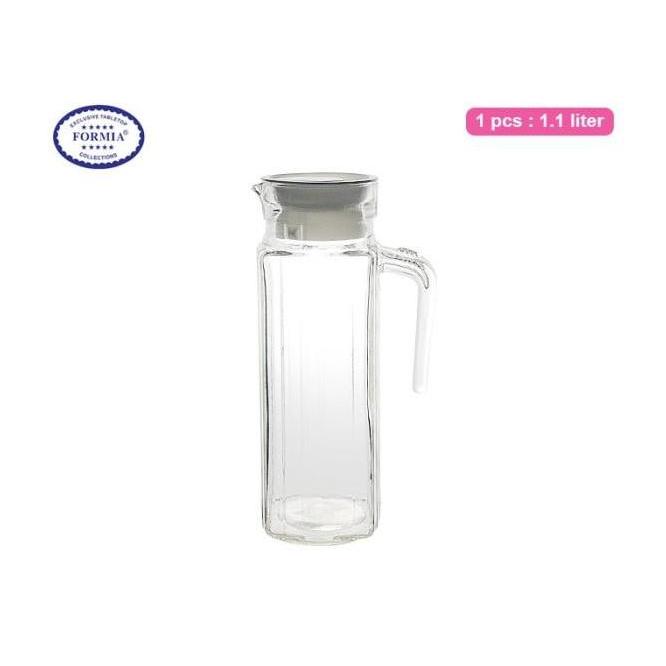 Formia Glass Pitcher Quanto Fr7025 Teko Kaca Water Jug 1100 Ml 1.1 L