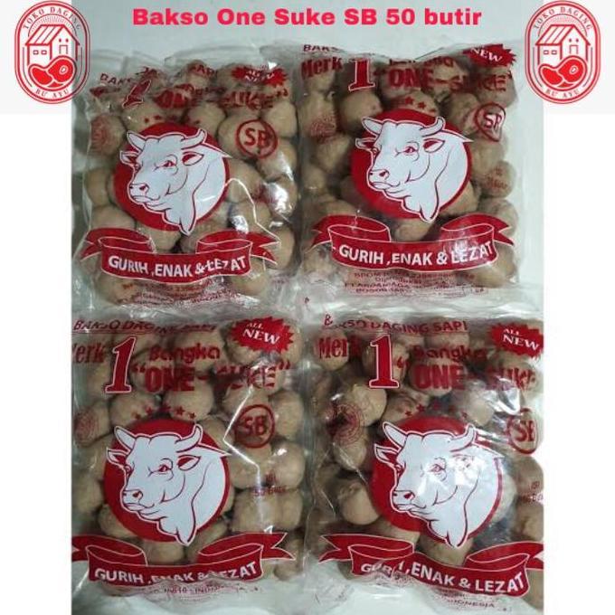 Carne- Bakso Sapi One Suke Sb 50 Butir Enak ( Bakso Super Polos )