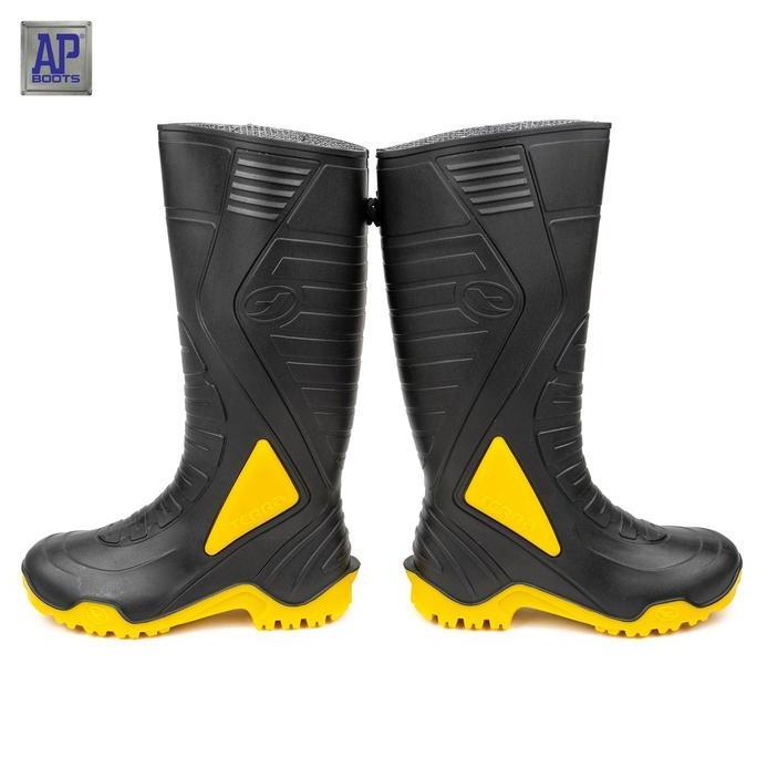 Ap Boots Ap Terra 3 Hitam Kuning - Sepatu Boots Pvc Shoes Karet