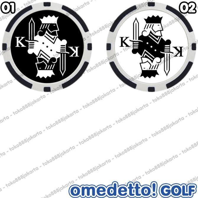 kajeymaa KING PLAYING CARDS KARTU RAJA MAGNETIC GOLF BALL MARKER MAGNET WITH HAT CLIP OMEDETTO Disko