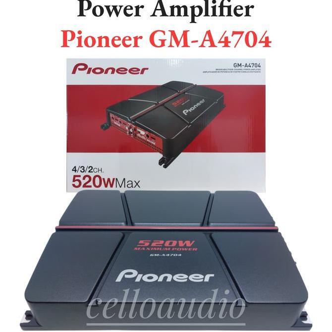 Promo Power Amplifier 4 Channel Pioneer Gm-A4704 520 Watt Audio Mobil Car Cod