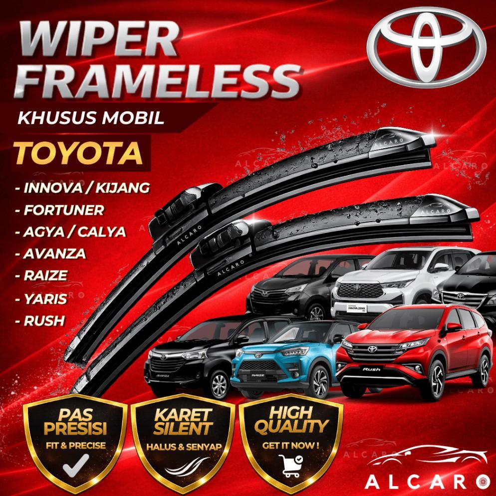 Alcaro Wiper Frameless Premium Toyota Kijang Innova / Innova Reborn / Avanza / Rush / Fortuner / Agy