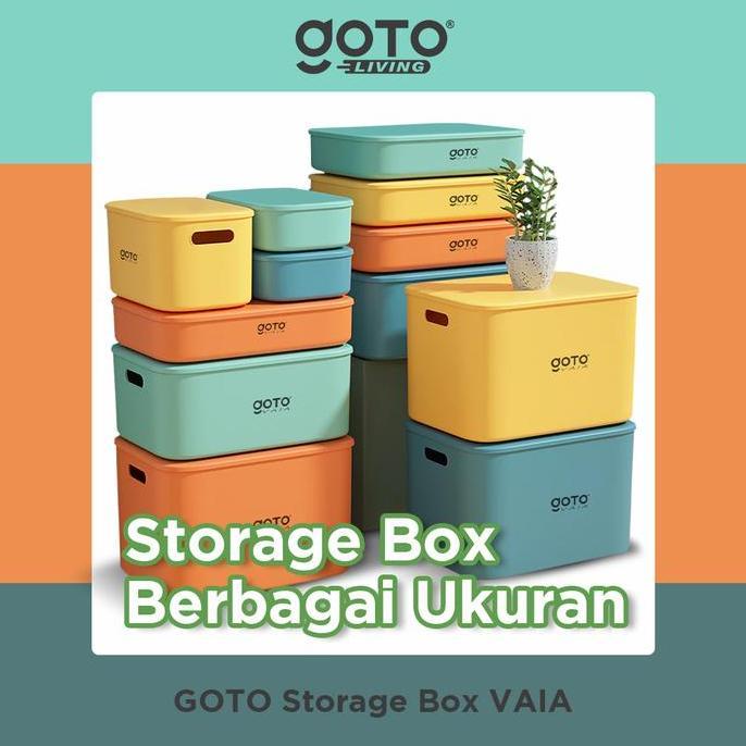 Goto [COD] Vaia Storage Organizer Box Container Keranjang Penyimpanan