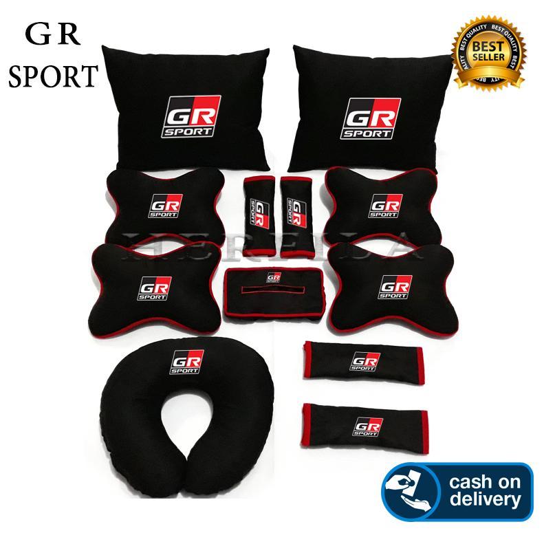Gr Sport Bantal Aksesoris Interior Mobil Gr  Agya, Raize, Yaris, Avanza, Veloz, Rush, Kijang Innova,