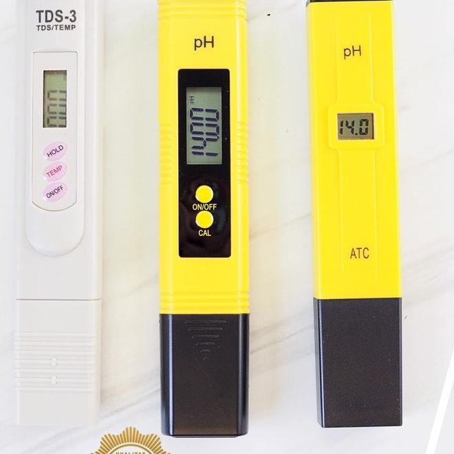 (Paket)Ph Meter Dan Tds Meter Tds Dan Ph Meter Ph Tester Ph Meter Digital Tds 3