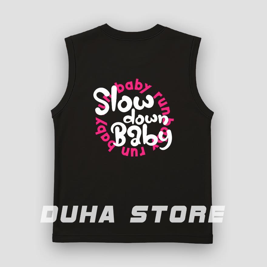 Jersey Slow Down Baby Duha Sportwear Running Singlet Sport Unisex Pria Wanita