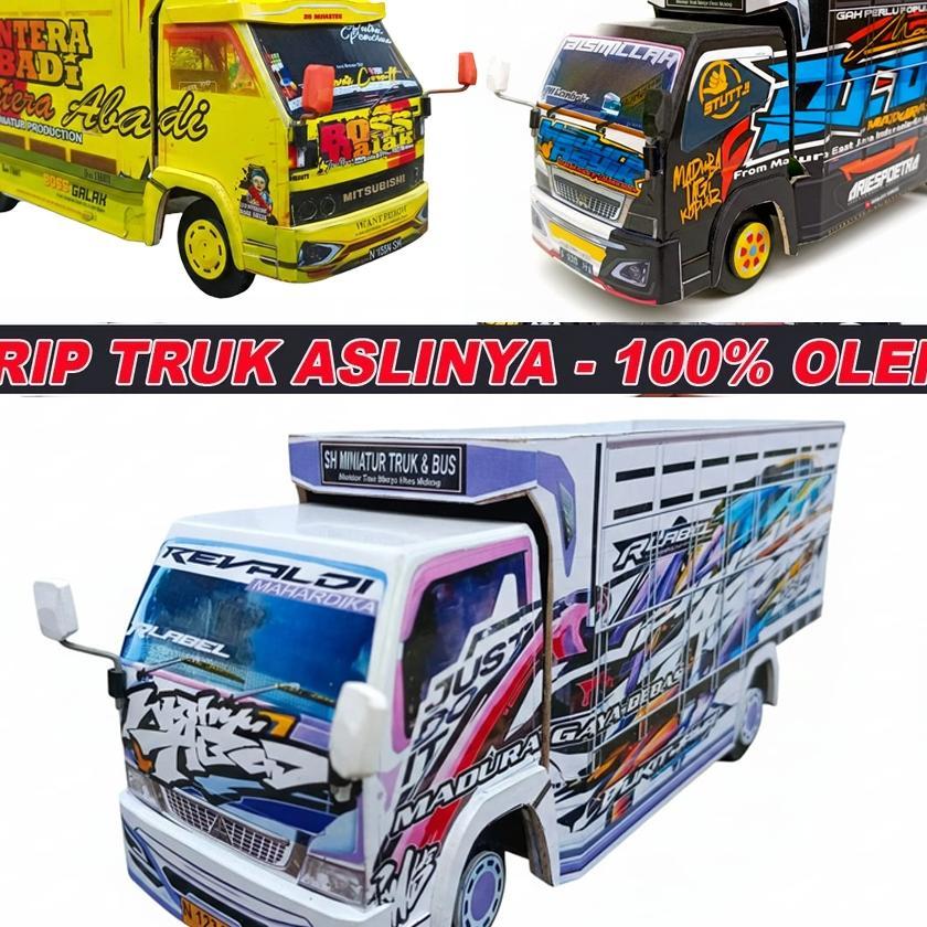 Miniatur Truk Oleng Mirip Truk Aslinya