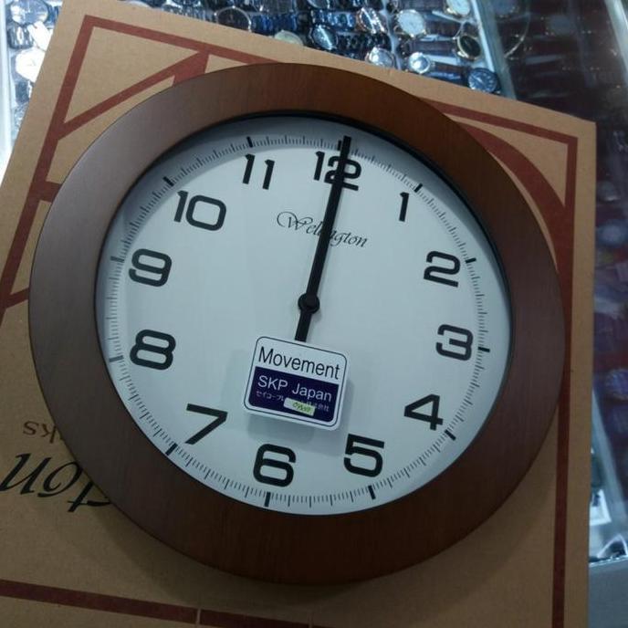 Jam Dinding Wellington Seiko Kayu 606295 Original