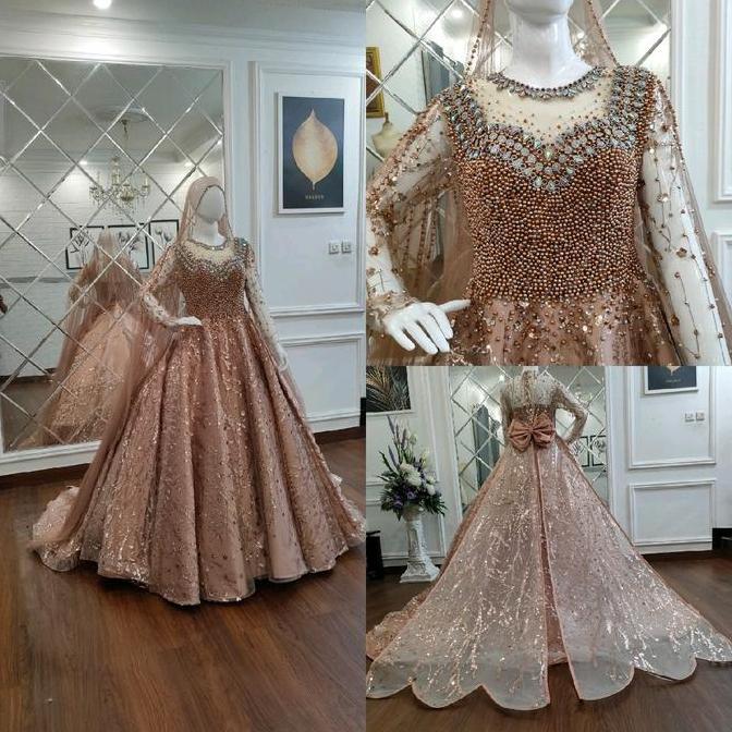 GAUN PENGANTIN MODERN MEWAH