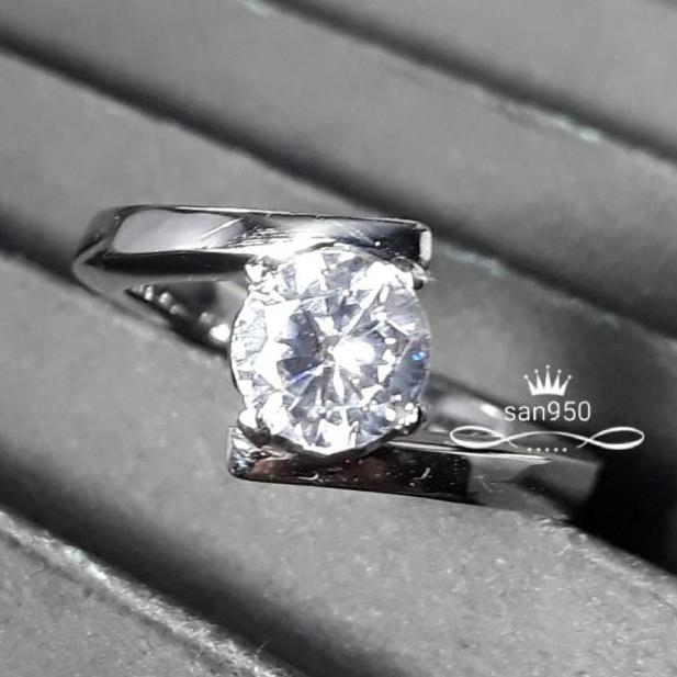 Cincin wanita perak platinum paladium emas putih 2512