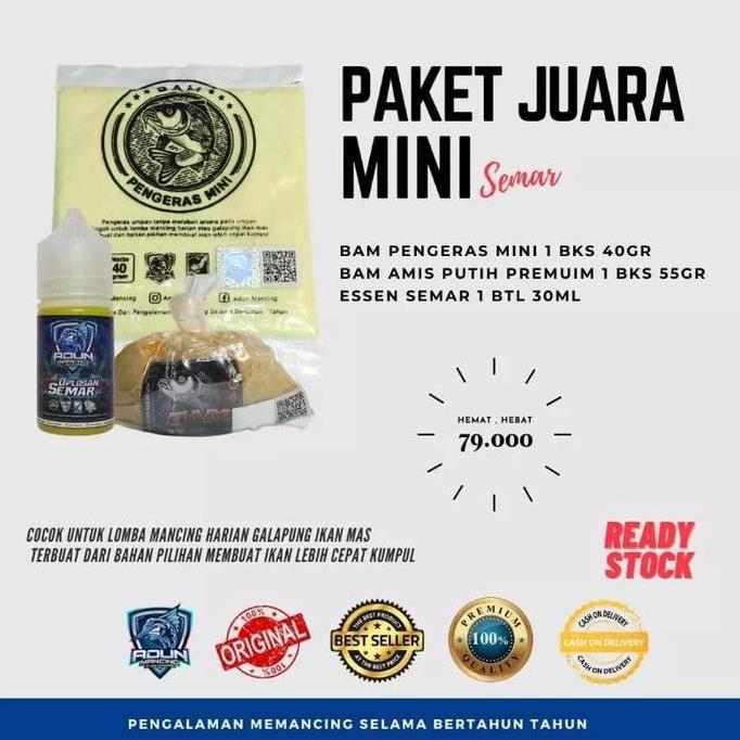 PAKET BAM ADUN MANCING PAKET JUARA UMPAN IKAN MAS FD99