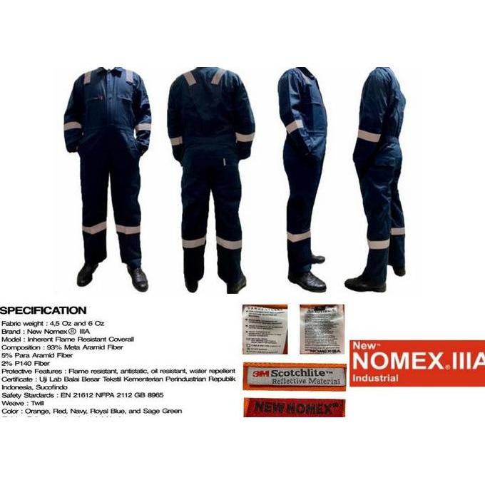 Murah Coverall Nomex 3A Original Wearpack Nomex Iiia Coverall Safety Nomex 3A