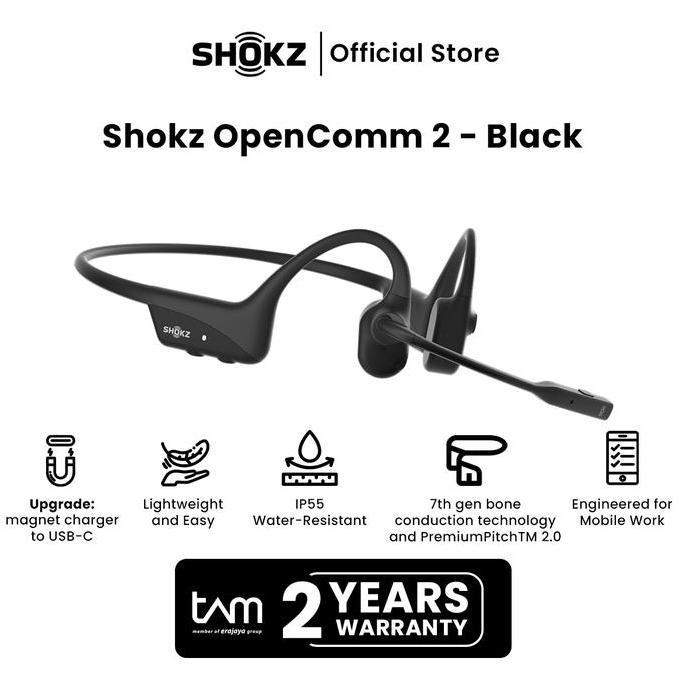 Sale Shokz Bone Conduction Opencomm 2 - Black