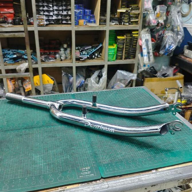 FORK 26 MTB FEDEAL PLATINUM GORILA CLASSIC CP CHROME STEEL STANDAR DRAT ULIR HEAD TUBE 25.4 INSERT 2