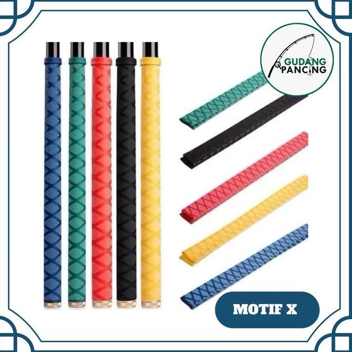 Weminton- Grip Bakar | Karet Bakar Motif X / Sisik Ikan 100 Cm