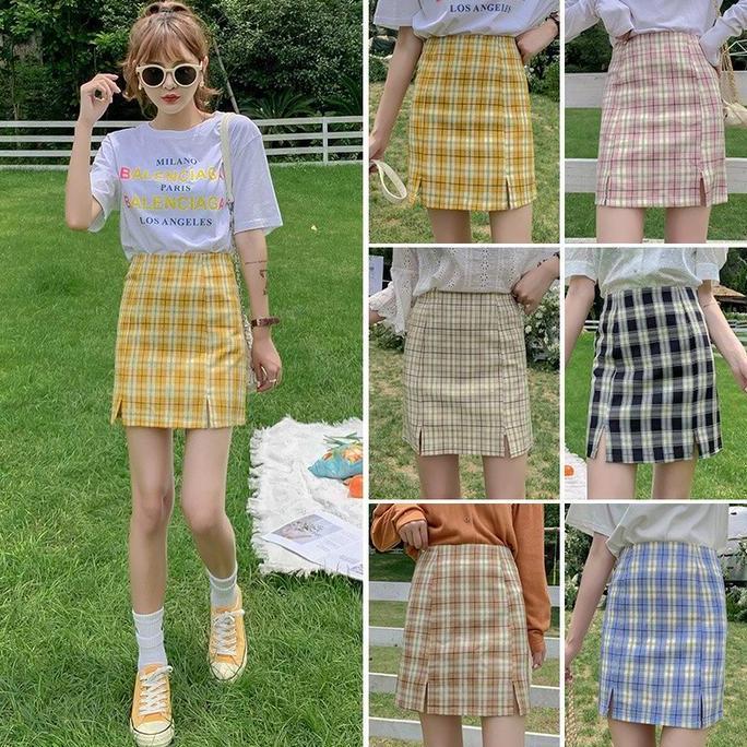 Keep- Preppy Hh Ist Plaid Short Skirt 2113 (S-Xxl)