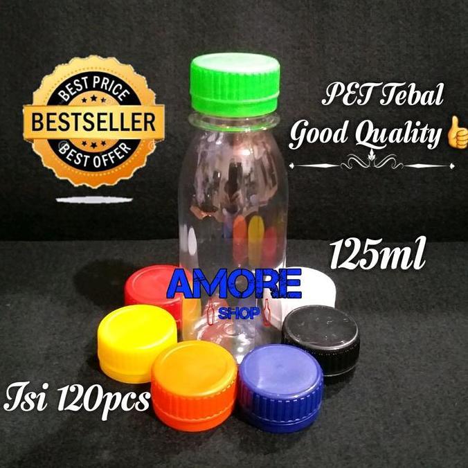NEW 90PCS BOTOL PLASTIK 100-125ML BOTOL ZAMZAM MADU TINTA JELLY SIRUP OBAT ORI