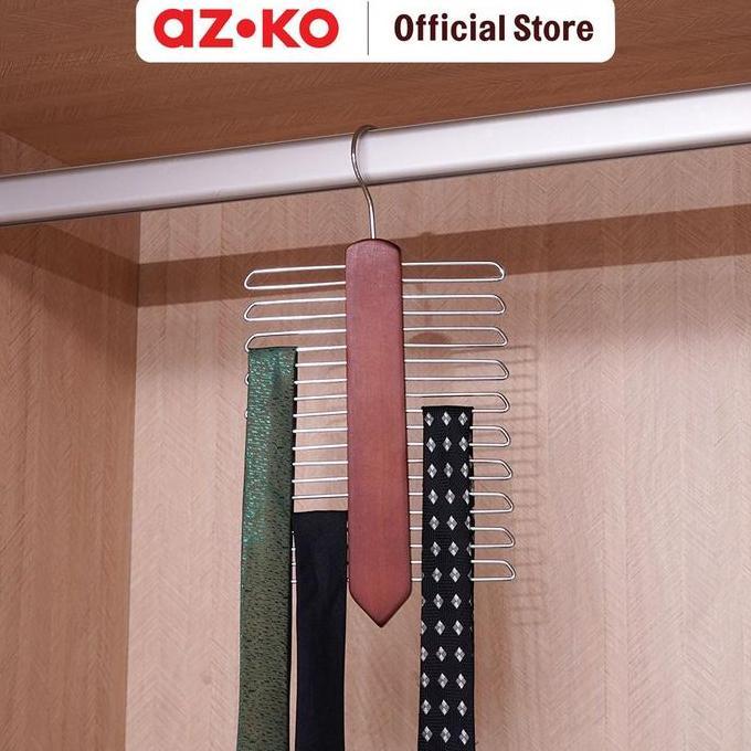STORA 15 CM HANGER DASI KAYU - COKELAT