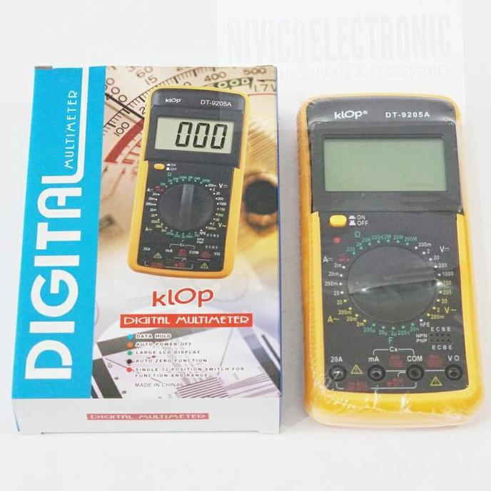 HARGA DISC - Avometer multitester DIGITAL KLOP DT9205A