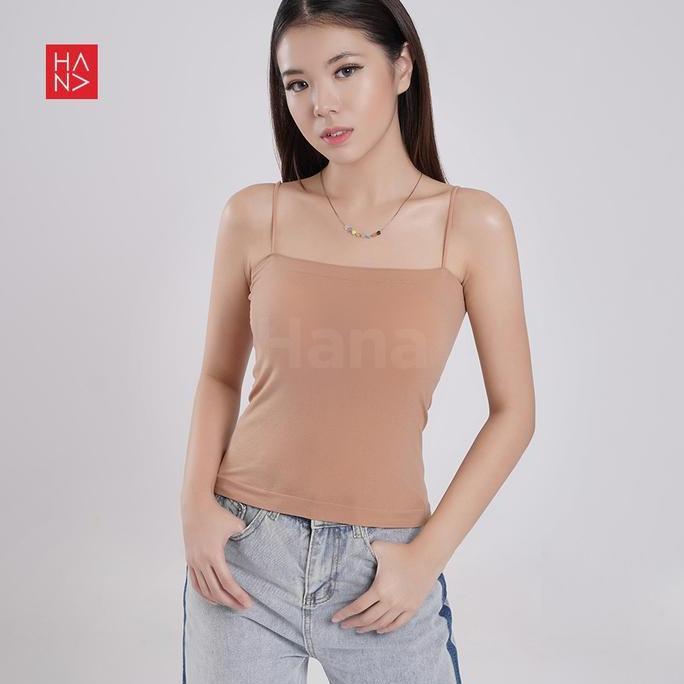 Superior- Hana Fashion - Kyra Square Tanktop With Bra Cup Nita Tank Top - Tt298 Panjang Putih