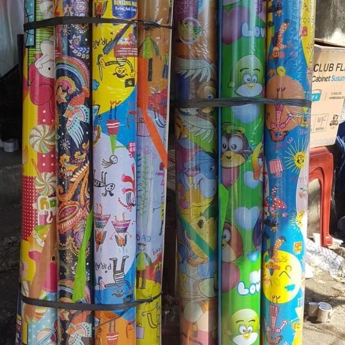 tikar gulung plastik / karpet lantai motif / lipat murah 120 x 170 cm