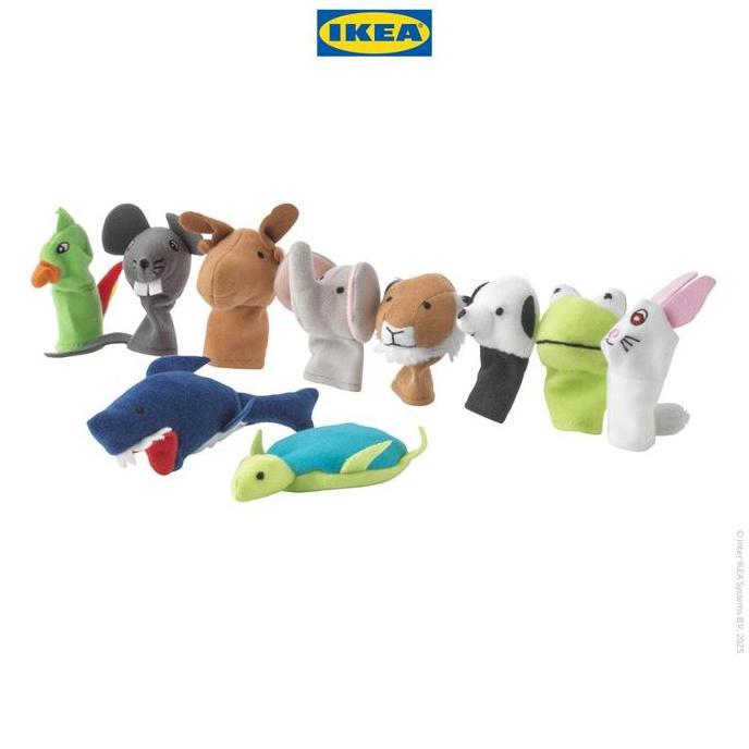 Marcelina_Shop - Ikea Titta Djur Boneka Jari Berbagai Hewan Isi 10Pcs