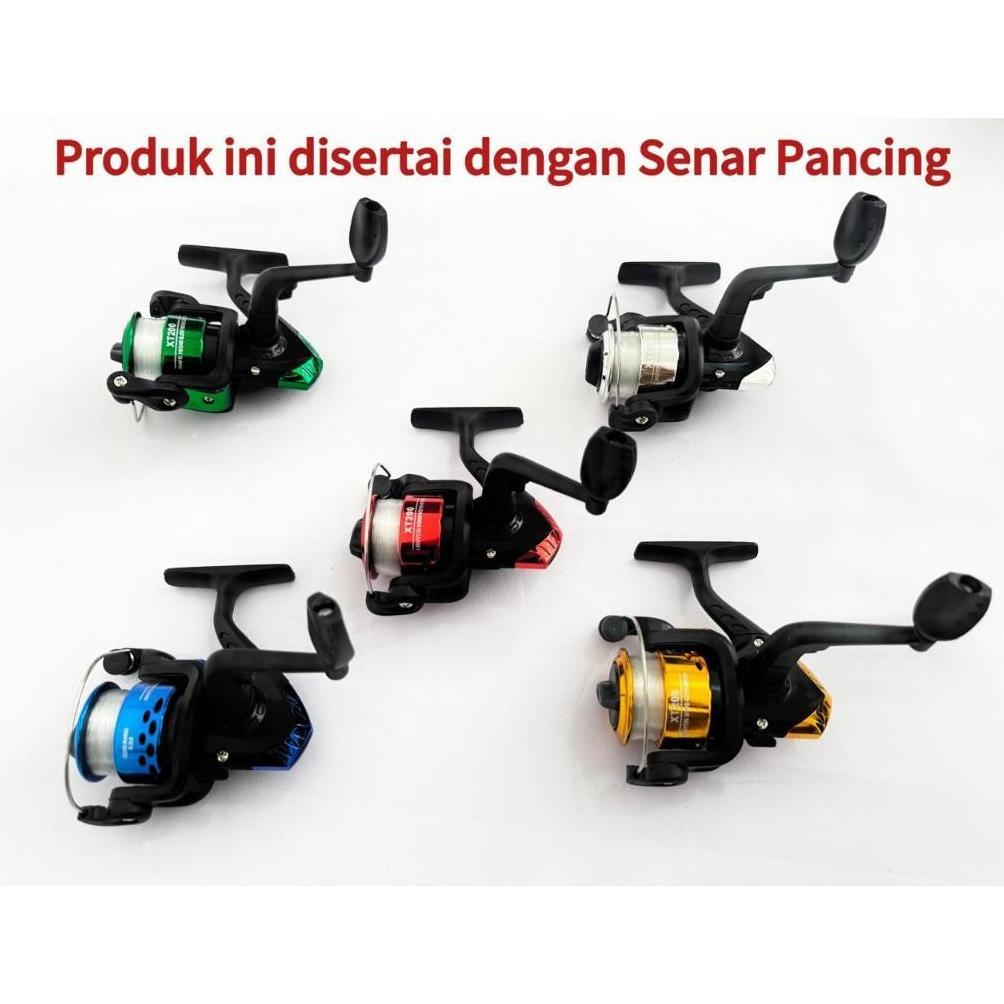 Reel Pancing Pemula Tipe SPINNING 200 Fishing Reel Free Senar Pancing Pada Spool Bahan Plastik