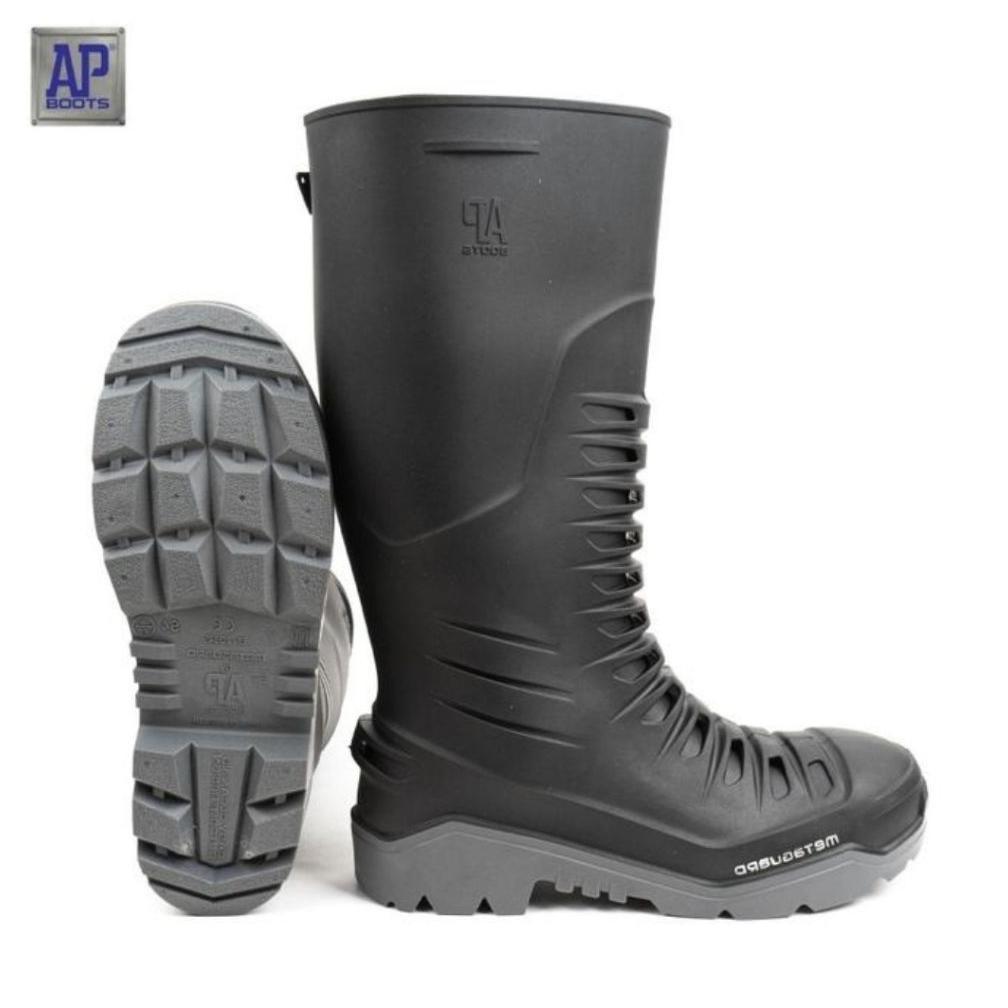 Sepatu boot Safety Ap Metaguard produk Original Ap Boots ada besi diujung sepatu