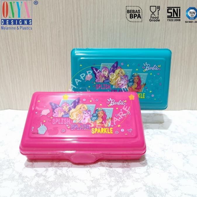 Onyx Barbie Stay Fantasy Sandwich Box 1100Ml /Kotak Bekal /Lunch Box Siap Meluncur