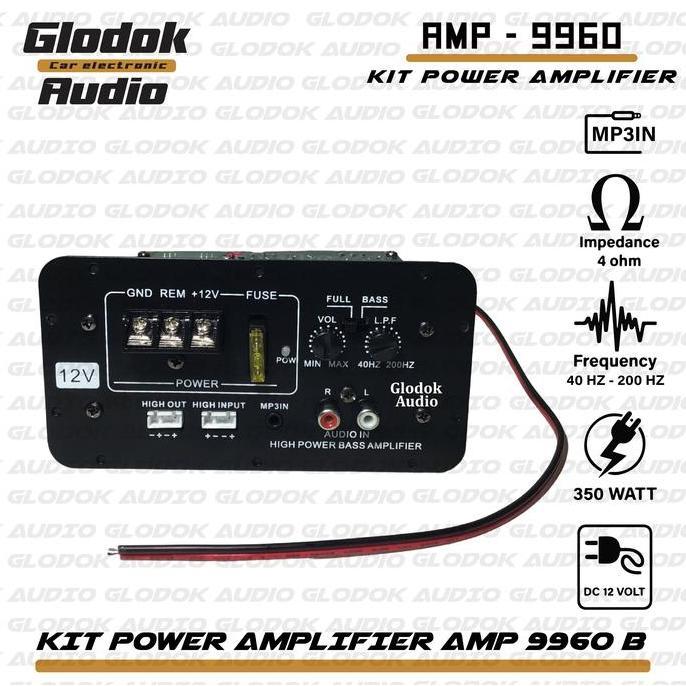 Kit power amplifier aktif dc 12 volt 350 watts High Power amplifier mini Transistor