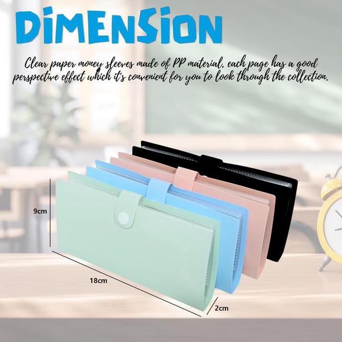 Album Uang Kertas Mini / Map Menabung / Portable Cash Holders for Collector / Organizer Koleks Uang 