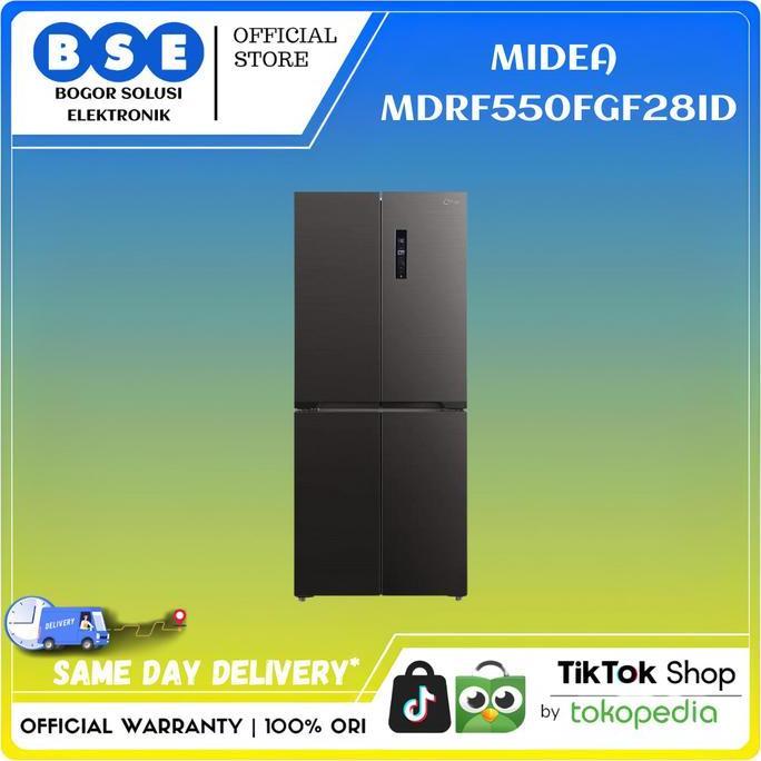 Kulkas Inverter Midea MDRF550FGF28ID Multi Door Kulkas 4 Pintu MDRF550