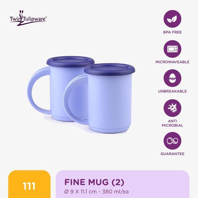 Twin Tulipware Fine Mug (2)