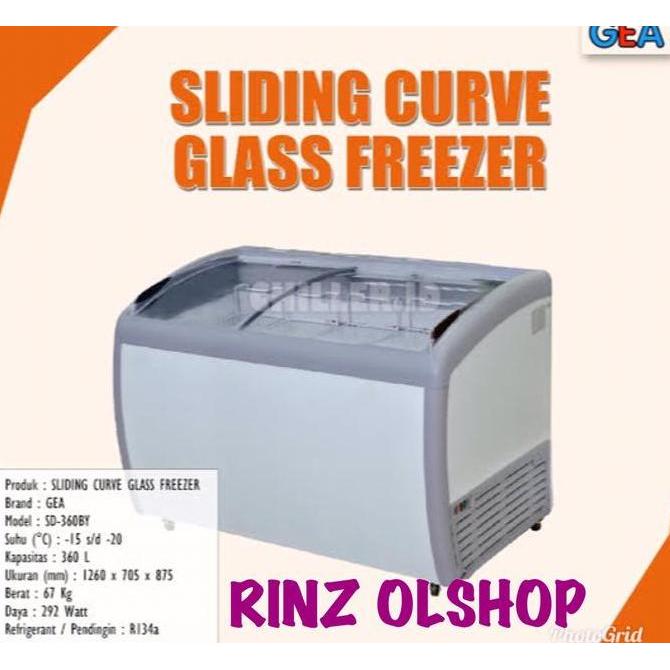 SD-360BY GEA SLIDING CURVE GLASS FREEZER SD360BY NEW