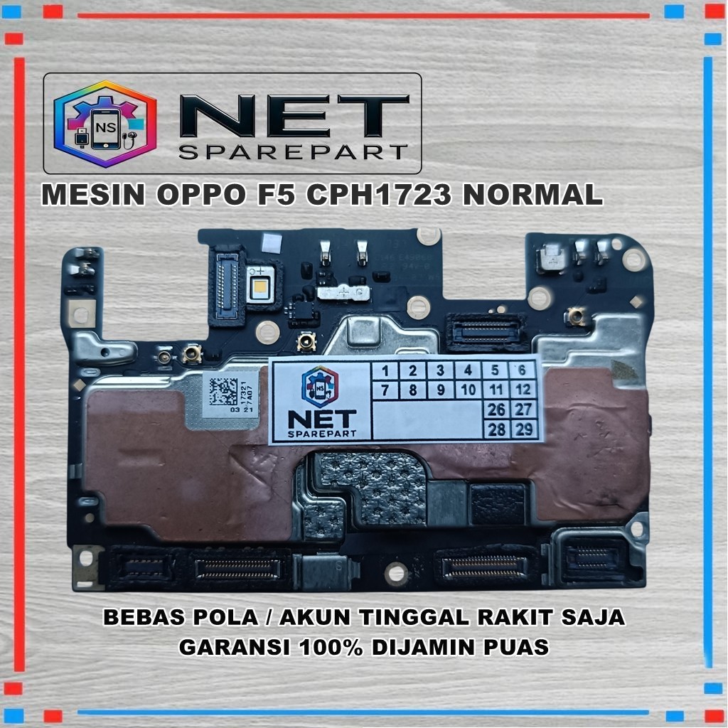 MESIN OPPO F5 CPH1723 NORMAL