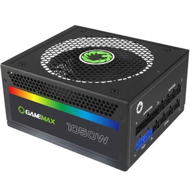 Gamemax PSU 1050W 80+ Gold Modular RGB - Power Supply 1050Watt Modular Gold