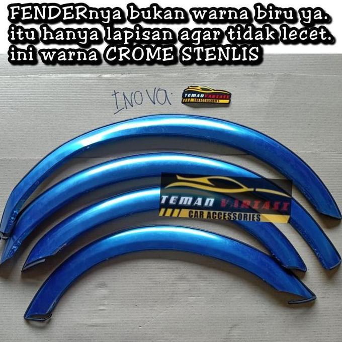 Fender Trim List Lis Atas Ban Mobil Innova Inova Stenliss Crome Ready