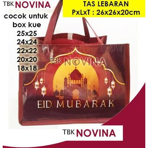 TAS SPUNBOUND LEBARAN/ TAS KAIN IDUL FITRI / TAS KOTAK KUE