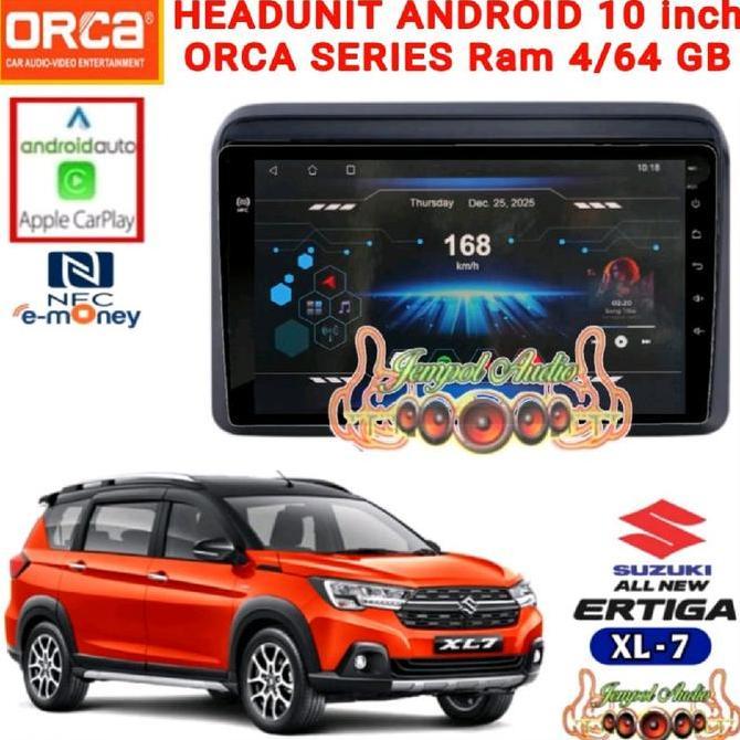 VIRALL HEAD UNIT ANDROID ORCA ECO SERIES 10 INCH  ALLNEW ERTIGA/XL7 RAM 4/64GB //