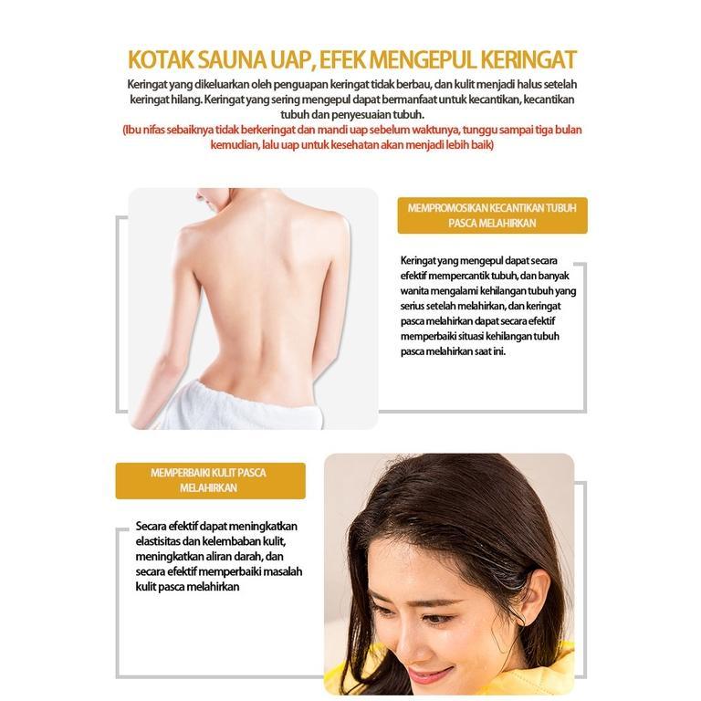 Cuci Gudang Jf Kotak Sauna / Portable Steam Sauna Alat Pelangsing Tubuh / Alat Spa /Alat Mandi Uap -