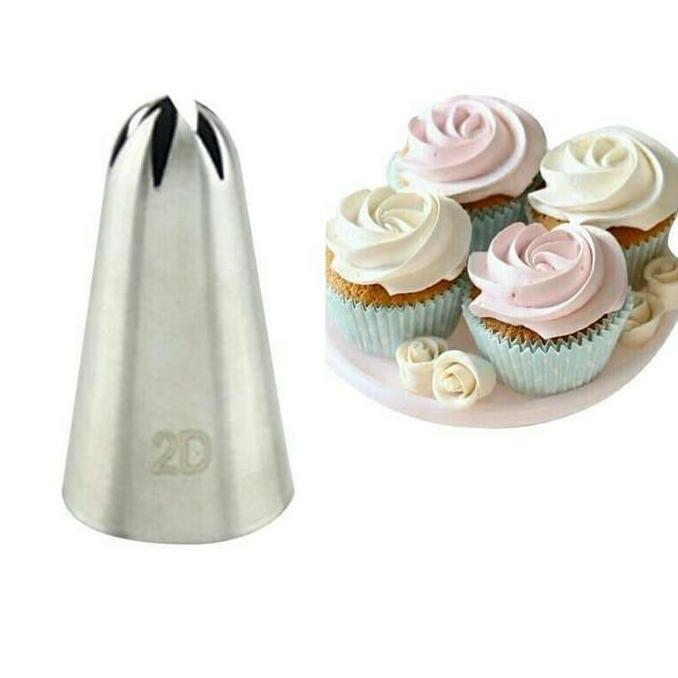 Spuit 2D Star Mawar Wilton KW Import Spuit Kue Spuit Butter Cream