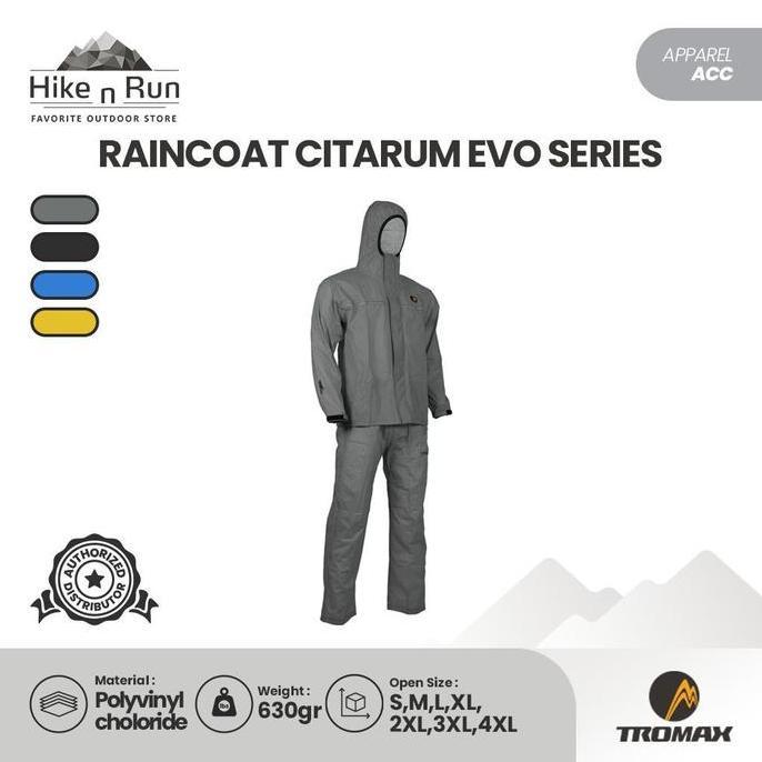 Jas Hujan Tromax Waterproof Raincoat Citarum Evo Series