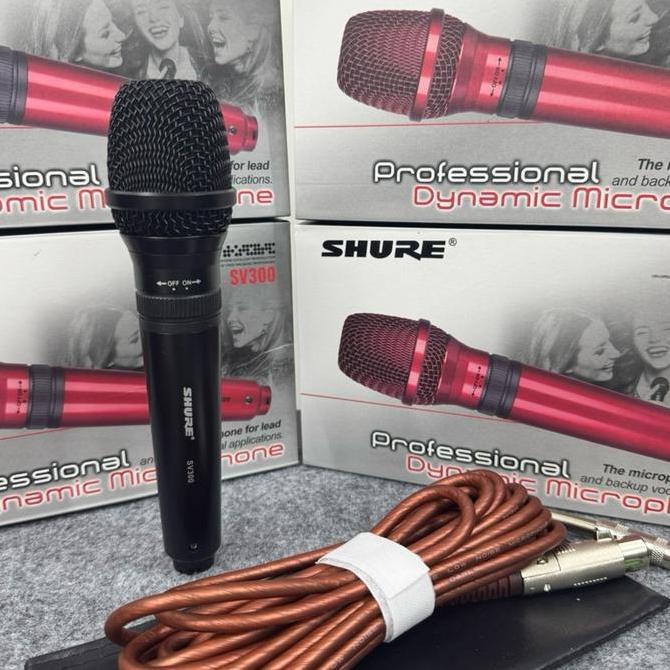 Mic Kabel Shure Sv300 Profesional Mic Kabel