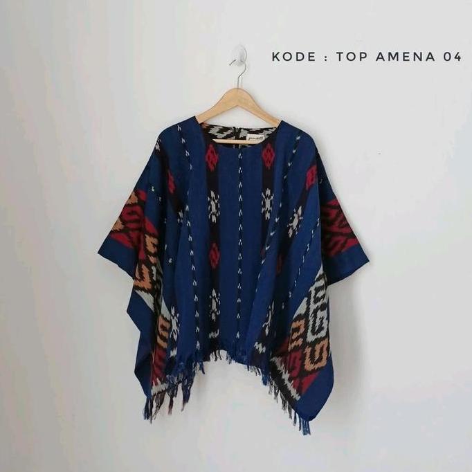 LIFESTYLE Outer Tenun Wanita Motif Sumba Muslim  Hitam LIFESTYLE