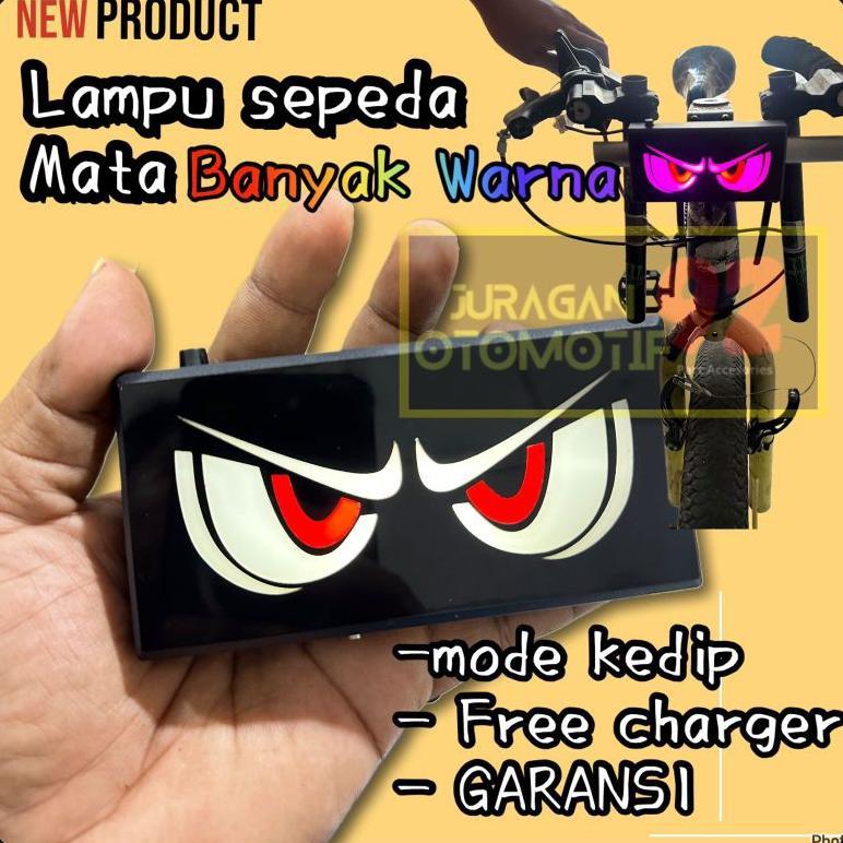 lampu sepeda aksesoris sepeda bmx mata kelap kelip